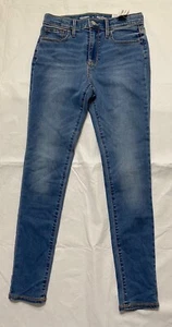 Denim azul marino Old Navy Rockstar Jeggings para niñas talla 14 cintura ajustable - Imagen 1 de 4