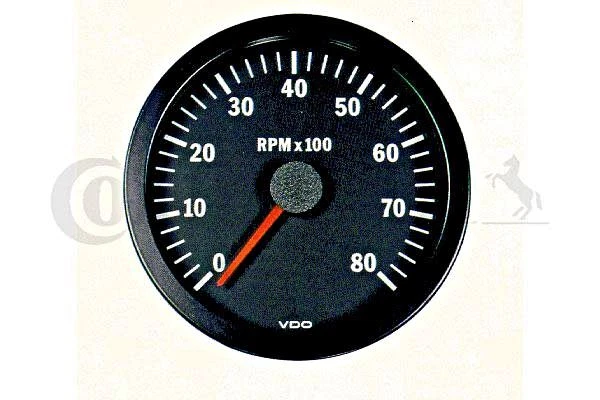 VDO Tachometer GAUGE 8000RPM 12V 52mm 333-015-010K - Image 1 of 1