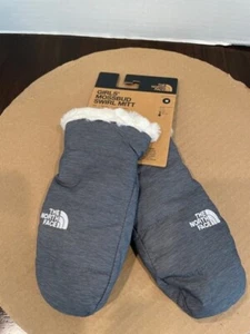 The North Face Girls Youth Mossbud Swirl Mitt Snow Mitten NWT Reversible - Picture 1 of 6