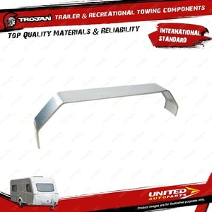 Trojan Trailer Hardware Mudguard 13-14 Inch 220 X 1580 Tandem Galvanized Square - Picture 1 of 2