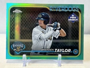 Rayden Taylor 2024 Topps Pro Debut Aqua Foil Rookie #'d/75 - Bild 1 von 3