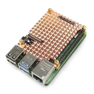 Funda de cobre puro Raspberry Pi 4 modelo b para protección disipador térmico de refrigeración - Imagen 1 de 9