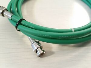 Canare LV-77S 75-ohm Green Coax BNC Cable with BCP-C77A Connectors 22" - 14ft