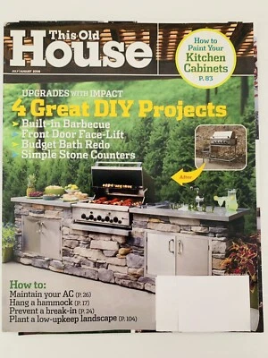 This Old House July/August 2008 4 Great DIY Projects Magazine Foto 1 de 4