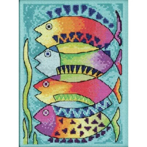 Mill Hill Counted Cross Stitch Kit - Peces - 5"x7" New! - Picture 1 of 1