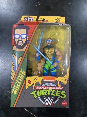 "FIGURA DE 6"" WWE X TMNT ELITE COLLECTION SETH FREAKIN ROLLINS LEONARDO" Foto 1 de 3