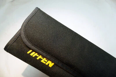 Tiffen Soft Pouch Wallet  for  Filters 49- 62-67mm holds 4  filters - yellow log - Image 1 of 4