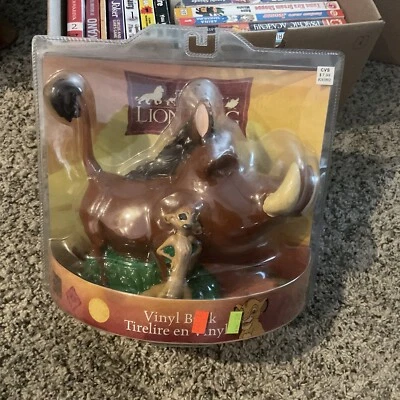 Figura Banco Vinilo Disney El Rey León Timón y Pumba de Enesco NUEVO Foto 1 de 3