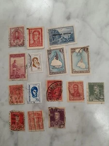 15 Older Argentina Stamps Used Good Condition 1/2 Cent To 70 Cents - Picture 1 of 12
