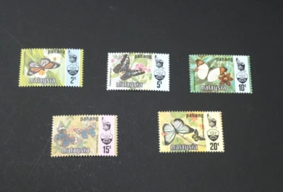 Malasia 1977/1978 Mariposa 5v MNH Set Impresión Harrison Foto 1 de 2