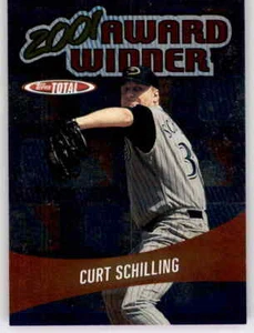 2002 ganador del premio Topps Total 2001 Curt Schilling inserto de lámina Diamondbacks #26 - Imagen 1 de 2
