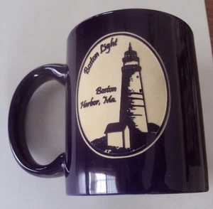 Porcelain Mug Boston Light Boston MA Lighthouse Nice ~ Lighthouse is in relief ~ - Picture 1 of 3