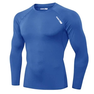 Compression Layer ROYAL BLUE Top Long Sleeve Under Arm ACADEMY PRO MEDIUM - Bild 1 von 5