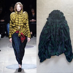 Comme des Garcons Wrap Sarueru Check Pants AD2005 Runway Mode in Japan - Picture 1 of 18