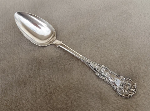 J.& Wm. Marshall  6" Sterling teaspoon(s) 1 of 6  mono AM Scotland circa 1847 Cover