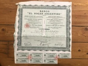 BANCO "EL HOGAR ARGENTINO" (ARGENTINE) (J) - Picture 1 of 1