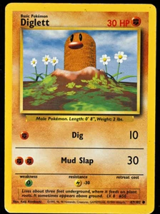 Pokemon TCG - Base Set - Diglett - 47/102 - Common - Regular LP/NM - Picture 1 of 2