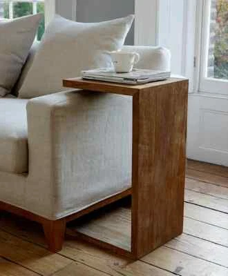 Sofa Arm Rest Table, Wooden Sofa Side Table,Rustic Tray Table, Side table, Stand - Image 1 of 4