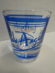 OLD BARWARE SHOT GLASS LOS ANGELES 2 1/2" SOUVENIR MAN CAVE - Picture 1 of 1