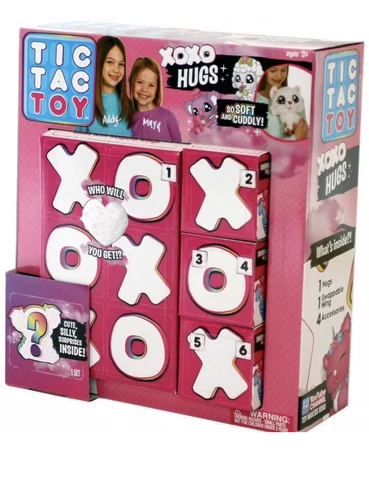 Blip Toys Tic Tac Toy XOXO Hugs Plush White NEW Cover