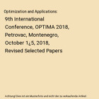Optimization and Applications: 9th International Conference, OPTIMA 2018, Petrov