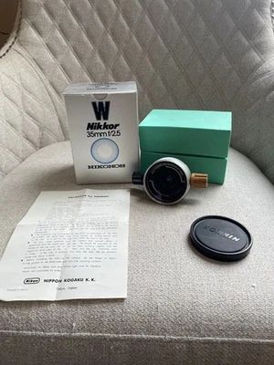 ОБЪЕКТИВ ПОДВОДНОЙ КАМЕРЫ NIKON NIKONOS W-NIKKOR 35 мм F/2.5 ПОЛНЫЙ В КОРОБКЕ - Изображение 1 из 4