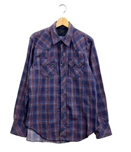 Engineered Garments Long Sleeve Shirt Check Men'S Size M - Picture 1 of 8