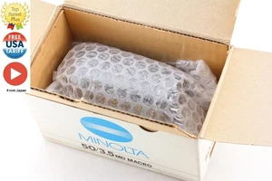 w/Adapter [MINT in Box] Minolta New MD NMD 50mm f/3.5 Macro MF Lens From JAPAN - Picture 1 of 11