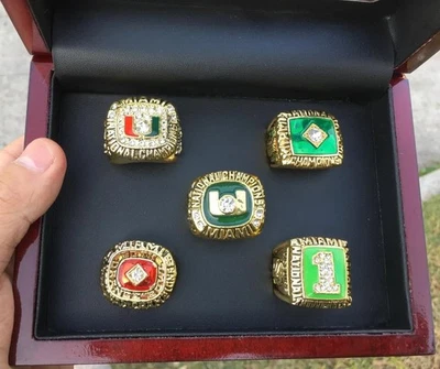 Набор колец Miami Hurricanes National American Football Championship - Изображение 1 из 4