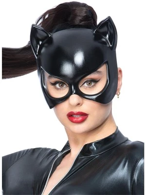 Smiffys Fever Black Cat Eyemask - Image 1 of 2
