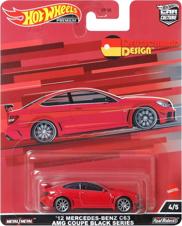 2022 Hot Wheels Deutschland [4/5] '12 Mercedes-Benz C63 AMG Coupe Black Series - Image 1 of 1