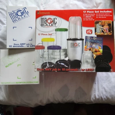 Magic Bullet 17 Piece Set Blender w/ Nutribullet & Juicer Attachments NIB - Image 1 of 4