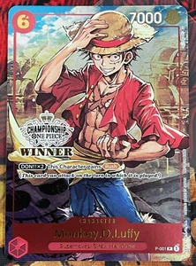 Monkey.D.Luffy (Store Championship Trophy Card) - One Piece (P-001) - Picture 1 of 4