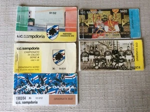 SAMPDORIA CALCIO 5 ABBONAMENTI STADIO CAMPIONATI 91/92 92/93 93/94 94/95 95/96 - Picture 1 of 1