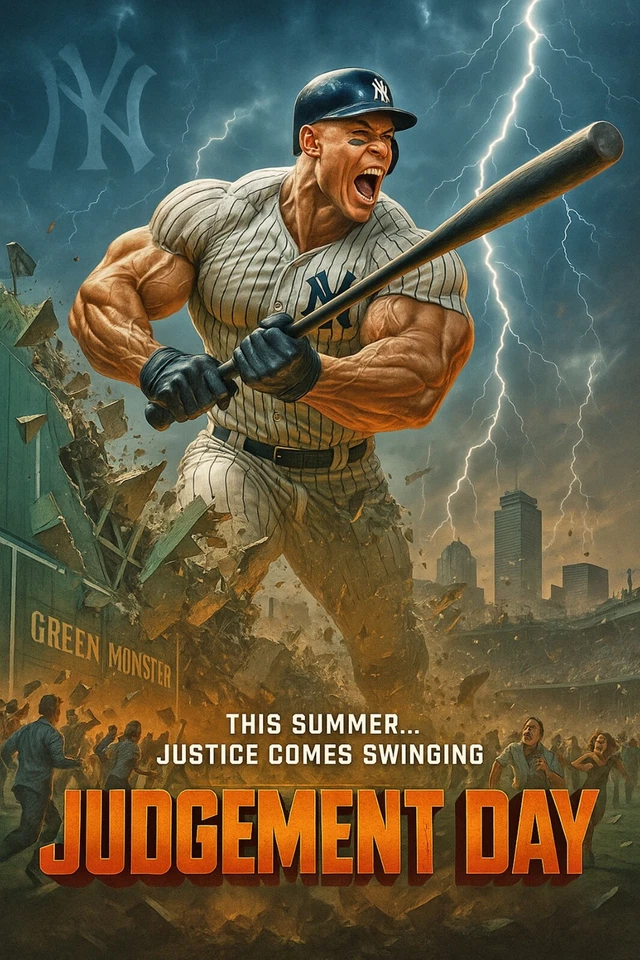 aaron judge new york yankees 4x6 photo 2024 MVP judgement day green monster - Image 1 of 1