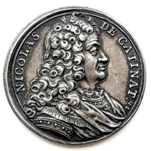 JET 151. Ficha de plata. Nicolas de Catinat - Noblesse Iles de France 1712 - Imagen 1 de 2