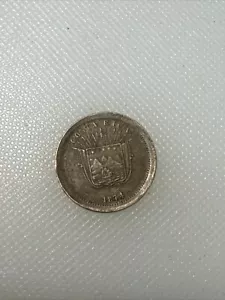 1874 Costa Rica One Centavo TY2 - Picture 1 of 2