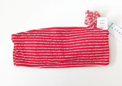 Top de bikini Seafolly Seaside tubo a rayas, rojo chile, para mujer 6 (AUS 10) Foto 1 de 3