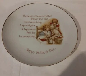 Holly Hobbie Mother's Day Commemorative Plate Porcelain Girls Baking - Japan - Picture 1 of 6