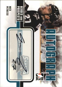 2009-10 ITG Heroes and Prospects Autographs #ANP Nick Petrecki 