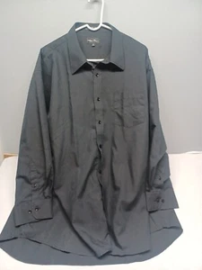 Mens Dress Shirt Arthur Payne Black Size 19.  32/33 - Picture 1 of 7