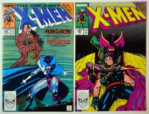 UNCANNY X-MEN #256 & 257 (1st Lady Mandarin/New Psylocke), 1989 Marvel, Jim Lee - Picture 1 of 2