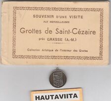 Grottes Saint Cezaire Postcards Book Grotto Caves RPPC 9x Cote d'Azur Charm 1920