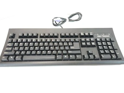 KeyTronic KT800P2M1PK PS/2 QWERTY Keyboard - Image 1 of 4