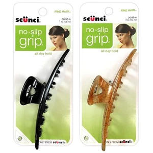 Scunci Clip Ganasce Antiscivolo Grip per Capelli Spessi, Colori Assortiti (Confezione da 2) - Foto 1 di 7