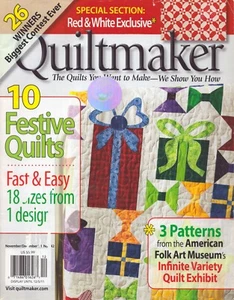 Quiltmaker Magazine Festive Quilts November December 2011 - Picture 1 of 5