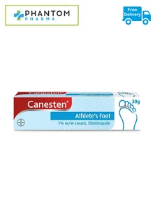 Canesten Anti-Fungal Cream Treatment - Jock Itch - Destroys Athlete’s Foot - 30g - Picture 1 of 7