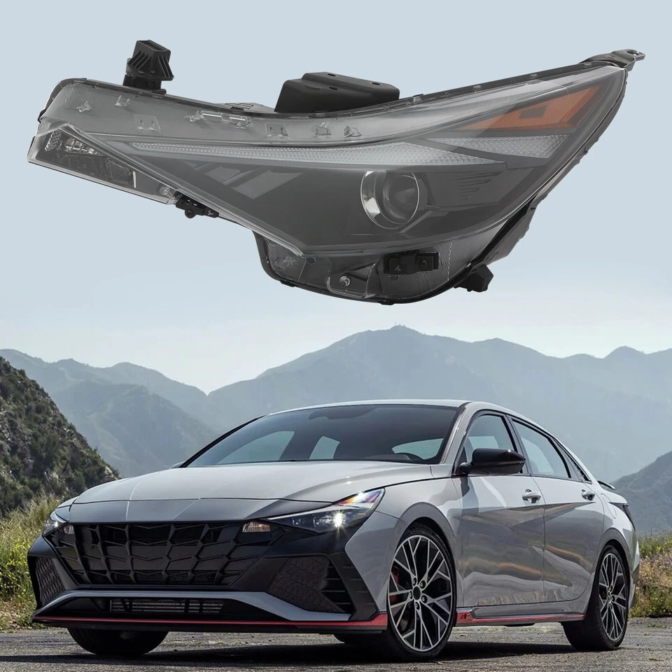 For 2021-2023 Hyundai Elantra SE Left Side Headlight Halogen Headlight NON DRL Foto 1 de 4