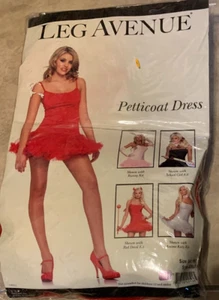 Red Petticoat Leg Avenue Sexy Dress Costume Small-Medium NEW Retail Packaging - Picture 1 of 2