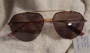 Jamie Foxx PRIVE REVAUX SUNGLASSES. Rose gold aviator, pink palorized. #6033 - Picture 1 of 5